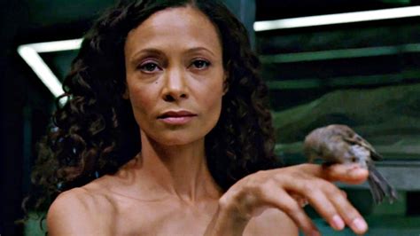 Thandie Newton Breasts, Bush Scene in Westworld